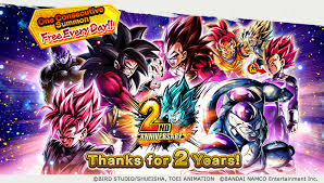 Most of 3rd year anni units pulled. One Consecutive Summon Free Every Dragon Ball Legends Facebook