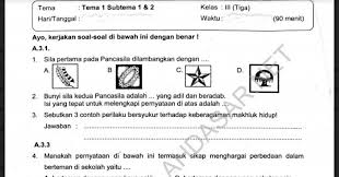 Pada tema 1 halaman 30 sampai 35 membahas tentang pertumbuhan dan perkembangan makhluk hidup. Soal Ulangan Kelas 3 K 13 Tema 1 Subtema 1 Dan 2 Sekolahdasar Net