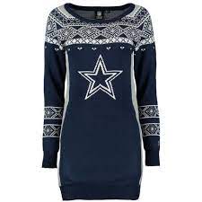 Women S Dallas Cowboys Big Logo Sweater Dress Dallas Cowboys Women Dallas Cowboys Dresses Dallas Cowboys Outfits