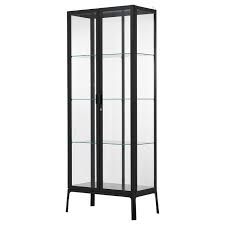 Milsbo Glass Door Cabinet Anthracite 28 3 4x68 7 8 Glass Cabinet Doors Glass Cabinets Display Glass Door