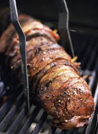 One of them is this one. Grilled Bacon Wrapped Pork Tenderloin Recipe