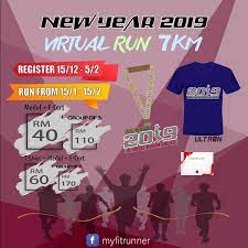A comprehensive list of virtual runs & virtual races that you can take part in anywhere. New Year 2019 Virtual Run Ticket2u