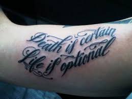When arm tattoos are inked on men, it represents. Inner Arm Tattoo Quotes Quotesgram
