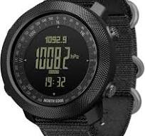 North Edge Apache Tactical Sports Watches for Men Outdoor Survival Military Compass Rock Solid Digital Watches with Durable Band, Steps Tracker ...