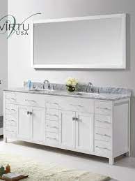 Drain and faucet are not included. 79 Caroline Parkway Double Sink Vanity White White Vanity Bathroom Buy Bathroom Vanity Double Sink Vanity