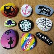 Cute Rock Painting Ideas For Your Home Decor 24 Painted Rocks Diy Painted Rocks Rock Crafts