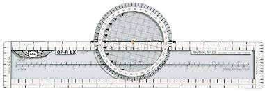 rotating flight navigation plotter lexan aviation