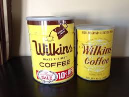 Wilkins Coffee Tins Set Of 2 Etsy Coffee Tin Vintage Coffee Tin