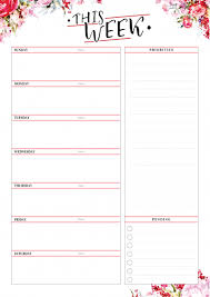 50 Free Printable Calendars For 2020 The Turquoise Home Weekly Planner Free Printable Weekly Planner Free Free Weekly Planner Templates