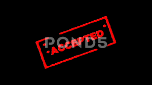 Red Rubber Ink Stamp Accepted Zoom In And Zoom Out With Alpha Channel 4k Stock Footage Stamp Accepted Ink Red Ink Stamps Secret Ink Stamp