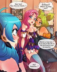 Gwen & Seraphine & Zeri Porn Comics by [Khartemis] (League of Legends) Rule  34 Comics 
