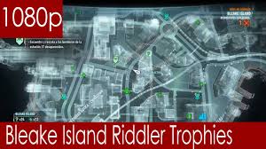 You can only complete the 7th riddler trial once you have destroyed arkham knight's missile launcher. Batman Arkham Knight Bleake Island Riddler Trophy Locations Youtube