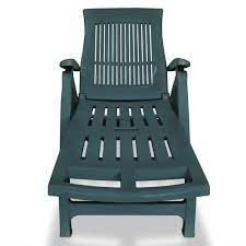 Popular products from our garden sun loungers collection. Sun Lounger With Footrest Plastic Green