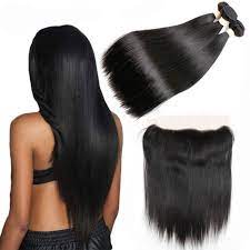 Cheveux Humains Bundles 13x 4 Frontale Fermeture Bresilienne Droite Brazilian Human Hair Weave Brazilian Straight Hair Straight Human Hair Bundles