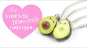 She shows readers how to make easy diy projects. Diy Avocado Friendship Necklace Charms Kawaii Friday Youtube