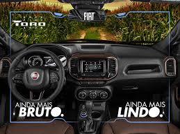 Visual ranch exclusivo com bancos em couro marrom. Novo Fiat Toro 2020 Alta Tecnologia A Servico Do Agronegocio