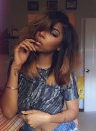Lc's hair color is a creative take on a traditional ombré. Ombre Hair Dark Skin Novocom Top