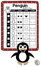 Draw A Penguin With Expressive Monkey S Penguin Roll Draw Page Art Sub Plans Winter Drawings Winter Art Lesson