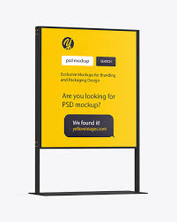 ✓ free for commercial use ✓ high quality images. Stand Mockup In Outdoor Advertising Mockups On Yellow Images Object Mockups