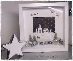 Hallo Liebe Blogbesucher Mein Erster Dekorierter Ribbarahmen Mit Winterstadtchen Challenge Tizzy Tuesday We Weihnachten Basteln Weihnachten 3d Bilderrahmen
