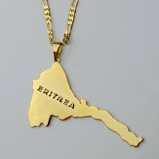 Eritrea Map Pendants Necklaces Chain Gold Chains For Men Ethiopian Jewelry Chains For Men