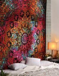 Large Bright Colorful Indian Mandala Tapestry 3 Styles Hippie Chic I Found It On Mandala Tapestries Wall Hangings Bohemian Tapestry Mandala Wall Hanging