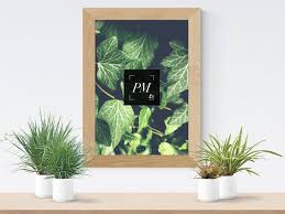 Plant Vases Wooden Frame Poster Mockup Free Poster Mockup Free Poster Mockup Psd Poster Mockup