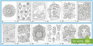 Mindfulness coloring pages for kindergarten. Mindfulness Colouring For Kids Bumper Pack Years 1 6