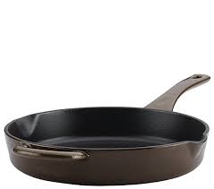 Cpsc said there have been five reports of enamel pieces popping. Ayesha Curry 10 Cast Iron Enamel Skillet With Pour Spouts Qvc Com