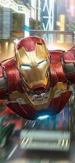 Iphone xs max iron man wallpaper. Iron Man Flight City Marvel Superhero 1242x2688 Iphone 11 Pro Xs Max Wallpaper Background Picture Image