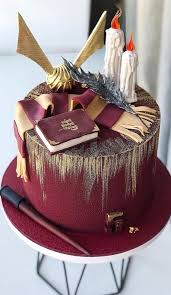 Maybe you would like to learn more about one of these? Pretty Cake Decorating Designs We Ve Bookmarked Dark Red Gold Harry Potter Cake