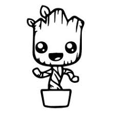 Download Baby Groot Outline Free Baby Groot Outline Png Transparent Images 43450 Pngio