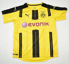 Borussia dortmund 2016/17 football soccer top shirt home puma jersey #11 reus s. 2016 17 Borussia Dortmund Shirt L Boys Football Soccer European Clubs German Clubs Borussia Dortmund Classic Shirts Com
