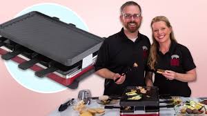 I did a bit of research and even talked to my parents whose was founded, and had had my parents over for a dinner party to cook on a raclette dish a few times. How To Entertain Friends With The Raclette Grill Food 101 Well Done Youtube