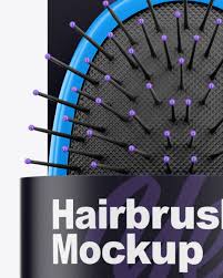 Just paste your projects and you are good to go! Hairbrush With Label Mockup In Packaging Mockups On Yellow Images Object Mockups