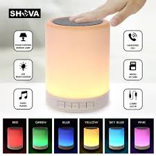 Night Light With Bluetooth Speaker Shava Portable Wireless Bluetooth Speaker Touch Click Visit To Wireless Speakers Bluetooth Bluetooth Speaker Phone Speaker
