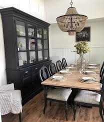 Black and cherry buffet with hutch. Pin On Dining Room
