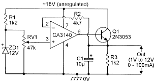 Op Amp Cookbook Part 4 Electronic Schematics Power Supply Circuit Amp