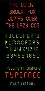 The segments in this display are normally single leds or liquid crystals. 7 Segment Display Font Lettering Design Fonts Motion Design Video