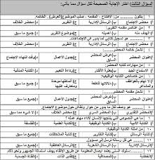 اسئلة اختبار لغة عربية ثالث ثانوي ف2 المستوى السادس 1439 نهائي خبر جديد