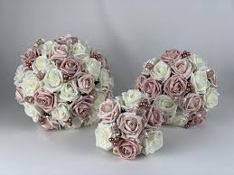 Maybe you would like to learn more about one of these? Artificial Wedding Bouquets Blush Pink Rose Gold Amazon Co Uk Handmade Products