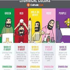 Kateri tekakwitha, the 1st native american proposed for canonization & patron of the environment, orphans, native americans, & exiles. Infographic The Significance Of The Liturgical Colors Catholic Link