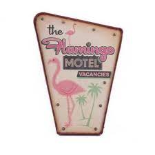 Flamingo Motel Light Up Sign England At Home Carnival Lights Light Up Signs Retro Lighting