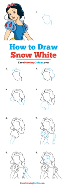 Follow along with us and learn how to draw cute snow white kawaii style! How To Draw Snow White Really Easy Drawing Tutorial