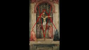 He did this in his fresco called the holy trinity, in santa maria novella, in florence. The Holy Trinity By Masaccio Youtube