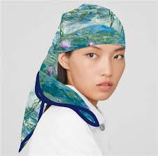 Sciarpa di seta donna stampa loto sciarpe quadrate testa Echarpe foulard di  seta Femme Wraps scialli da spiaggia Bandana Lady Hijabs 90CM