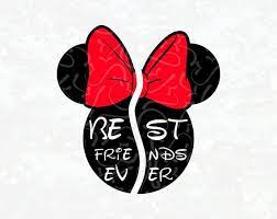 Best Friends Broken Minnie Svg Minnie Mouse Friend Transfer Best Friends Ever Download Best Friends Minnie S Minnie Mouse Shirts Rock Painting Art Minnie