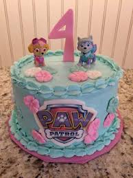 Skye And Everest Cake Paw Patrol Birthday Party Paw Patrol Birthday Cake Paw Patrol Birthday Cake Girl Paw Patrol Birthday Party