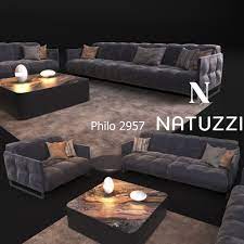 Sofa In Modern Style Natuzzi Philo 2957 3d Model