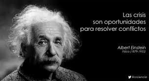 Las Crisis Son Oportunidades Para Resolver Conflictos Albert Einstein Einstein Frases Filosoficas Imagenes De Albert Einstein
